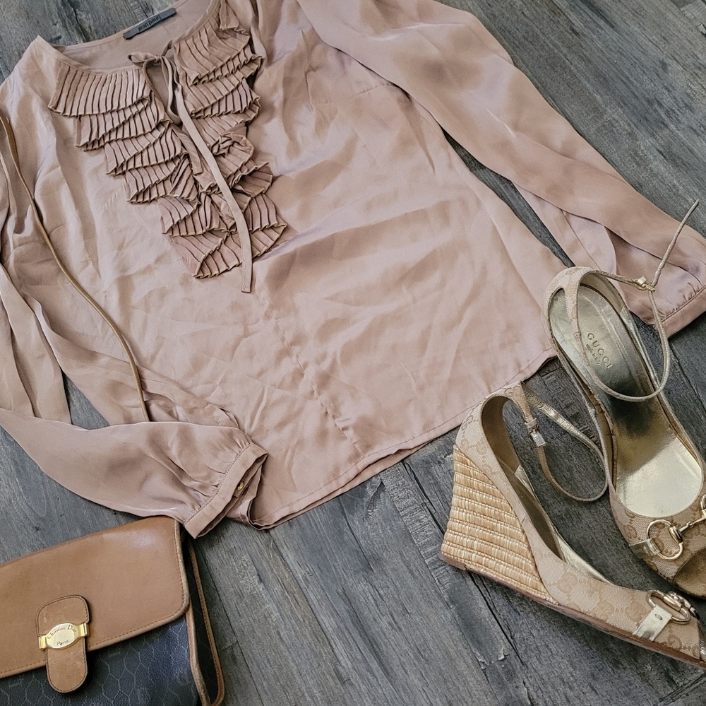 Jean Paul Berlin Brown Gold Blouse